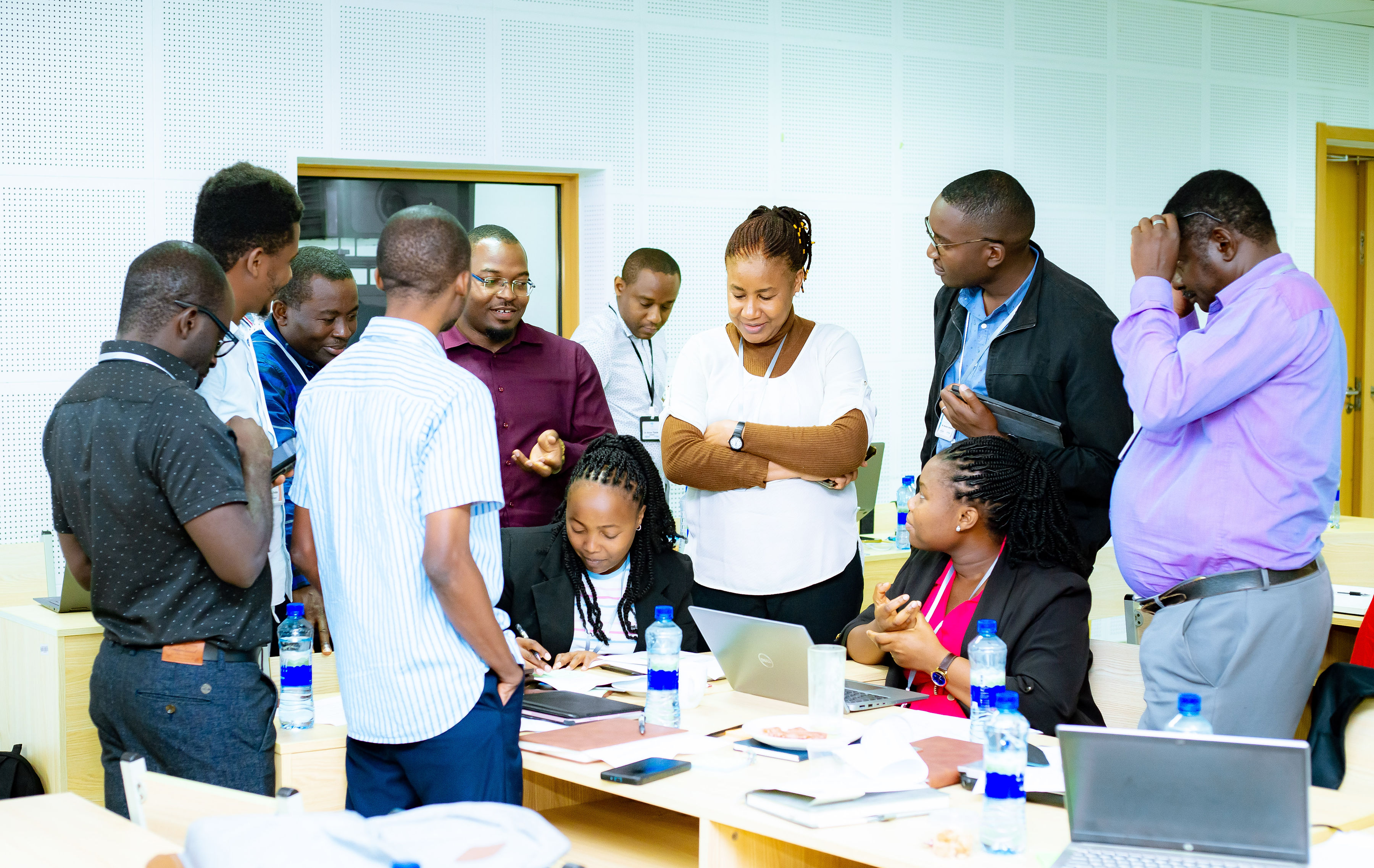 Professional event training session in Tanzania with participants and a speaker